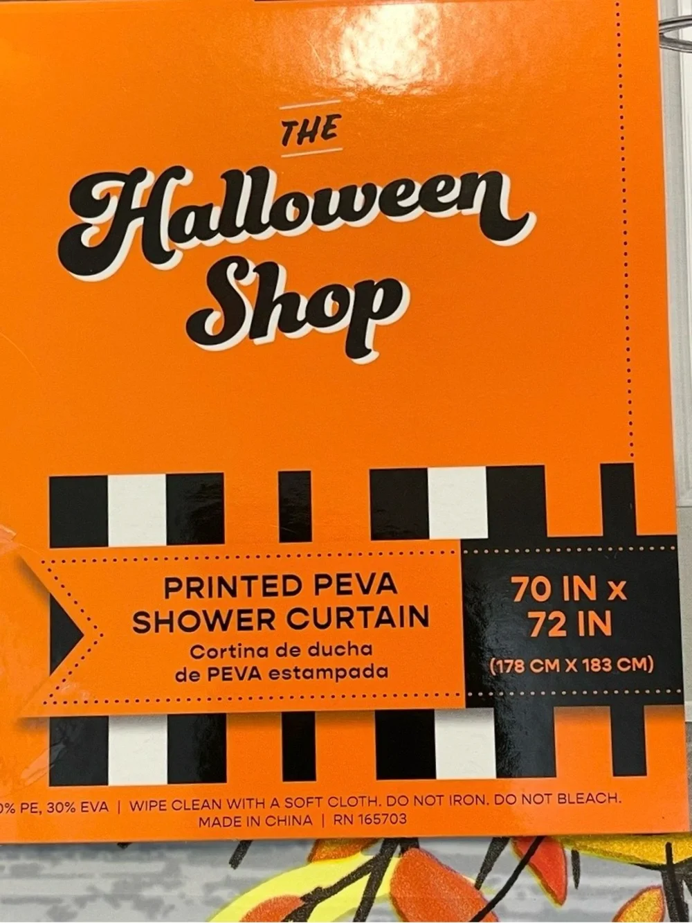 Dogs Trick or Treating Halloween Costumes PEVA Shower Curtain Pet Fun NEW NWT